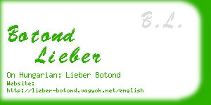botond lieber business card